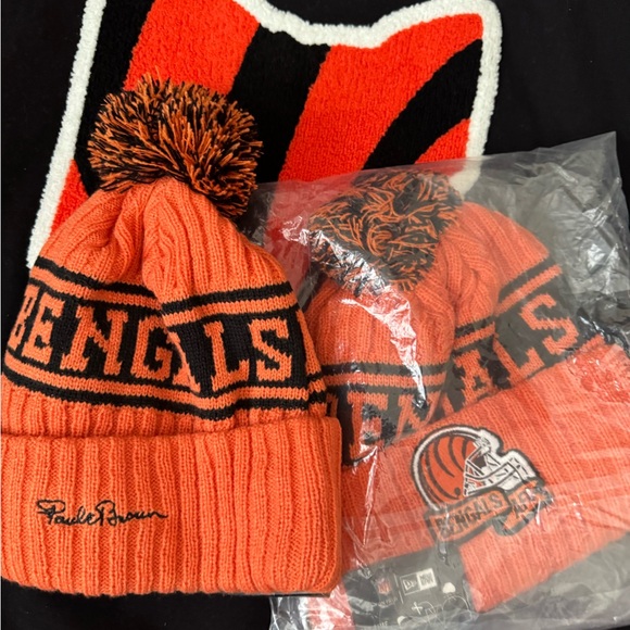 (NWT) NEW ERA  (AFC NORTH) CINCINNATI BENGALS BEANIE HAT NEW ERA (firm price). - Picture 11 of 11